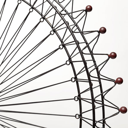 Metal And Wood London Eye Moveable Sculpture HomeRoots