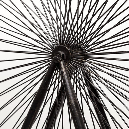 Metal And Wood London Eye Moveable Sculpture HomeRoots