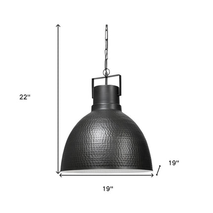 Black Lantern Metal Dimmable Ceiling Light With Black Shades HomeRoots