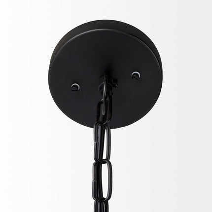 Black Metal Sphere Pendant Hanging Light HomeRoots
