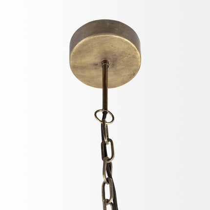 Black Metal Geometric Globe Hanging Light HomeRoots