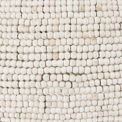 Whitewash Beaded Hanging Chandelier HomeRoots