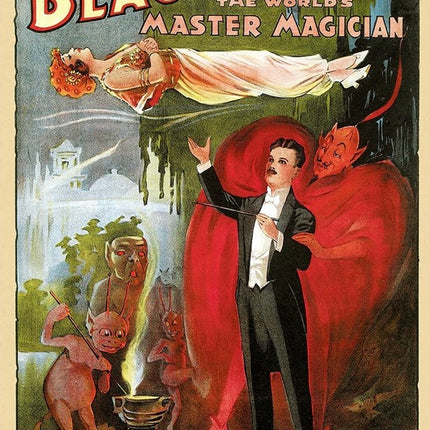 Vintage 1934 Blackstone Magic Unframed Print Wall Art HomeRoots