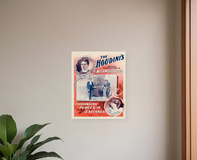 The Houdini's Metamorphosis Vintage Magic Unframed Print Wall Art HomeRoots