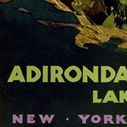 12" X 18" Vintage 1920S Adirondack Mountains Wall Art HomeRoots