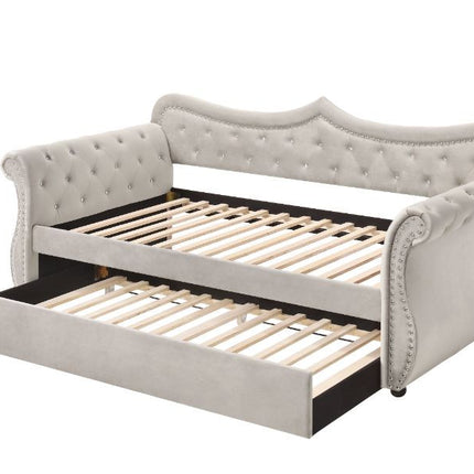 ACME 39430 Adkins Daybed & Trundle, Beige Fabric