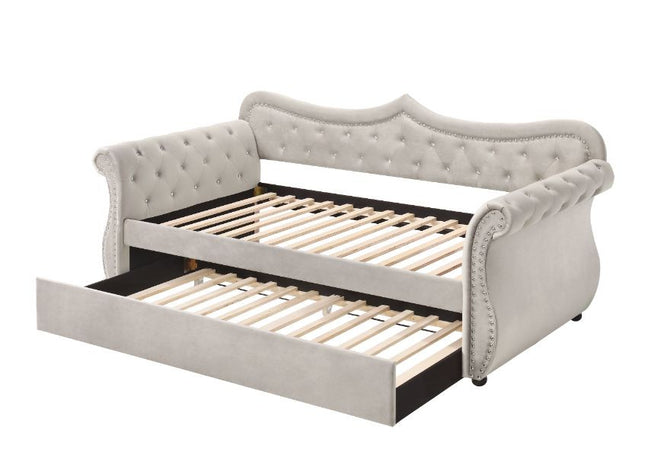 ACME 39430 Adkins Daybed & Trundle, Beige Fabric