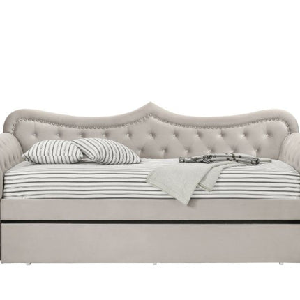 ACME 39430 Adkins Daybed & Trundle, Beige Fabric