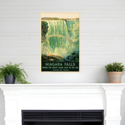 12" X 18" Niagra Falls New York C1920S Vintage Travel Poster Wall Art HomeRoots