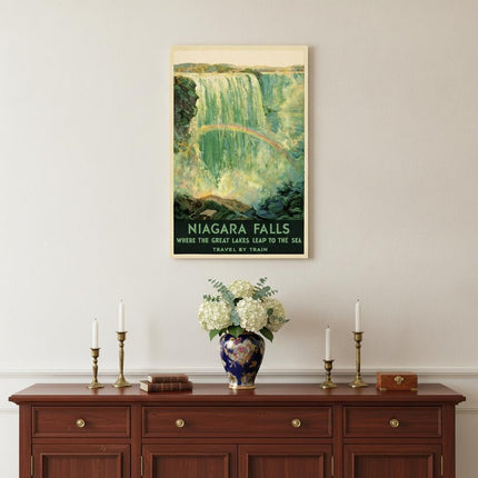 12" X 18" Niagra Falls New York C1920S Vintage Travel Poster Wall Art HomeRoots