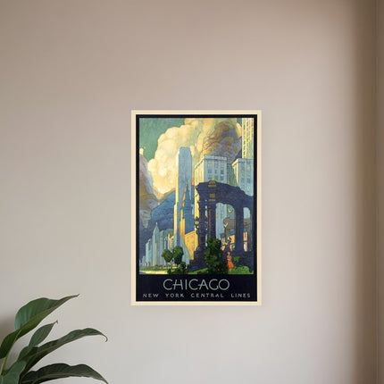Vintage 1929 Chicago Michigan Ave Travel Unframed Print Wall Art HomeRoots