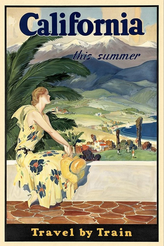 Vintage 1934 California Travel Unframed Print Wall Art HomeRoots