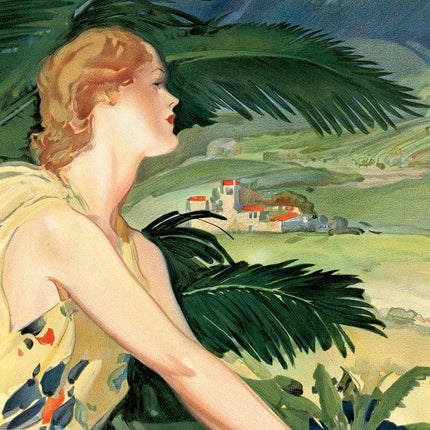 Vintage 1934 California Travel Unframed Print Wall Art HomeRoots