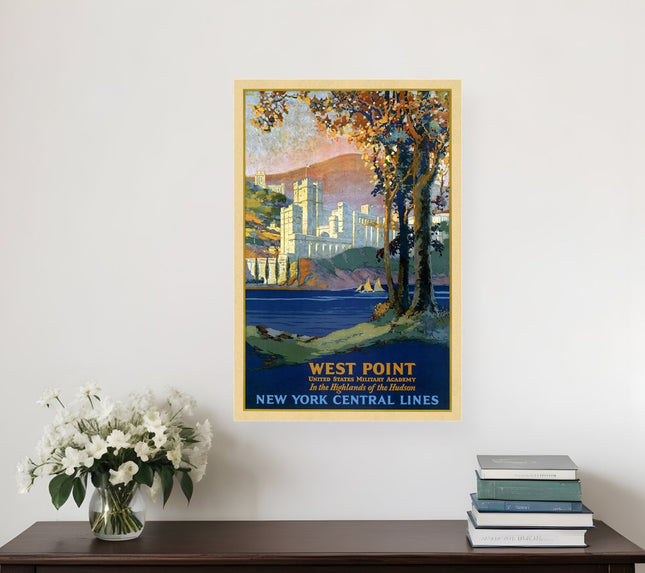 West Point New York Vintage Travel Unframed Print Wall Art HomeRoots