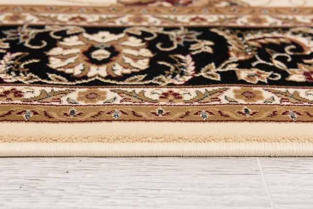 10' Black And Ivory Oriental Runner Rug HomeRoots