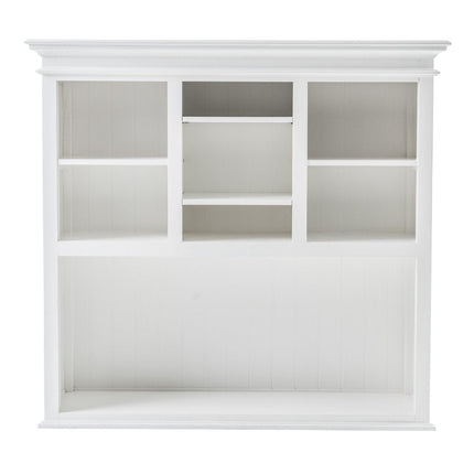 White Solid Wood Adjustable Two Tier Bookcase HomeRoots