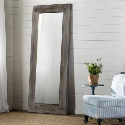 58" Dark Gray Solid Wood Freestanding Framed HomeRoots