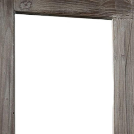 58" Dark Gray Solid Wood Freestanding Framed HomeRoots