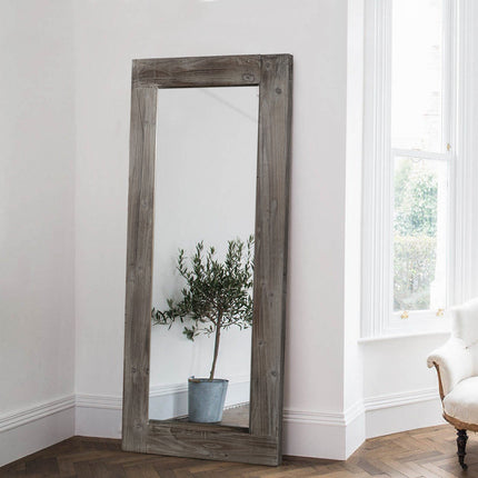 58" Dark Gray Solid Wood Freestanding Framed HomeRoots