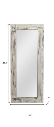 58" Dark Gray Solid Wood Freestanding Framed HomeRoots