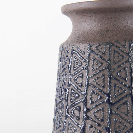 6" Brown Abstract Cylinder Ceramic Table Vase HomeRoots