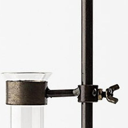 Set of Two Dark Brown Abstract Metal Cylinder Table Vases HomeRoots