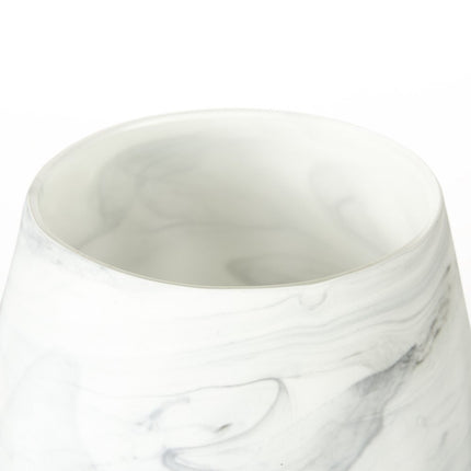 8" Gray Abstract Cylinder Crystal Glass Table Vase HomeRoots