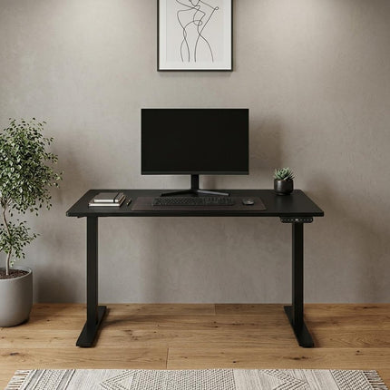 48" Adjustable Black Stainless Steel Standing Desk