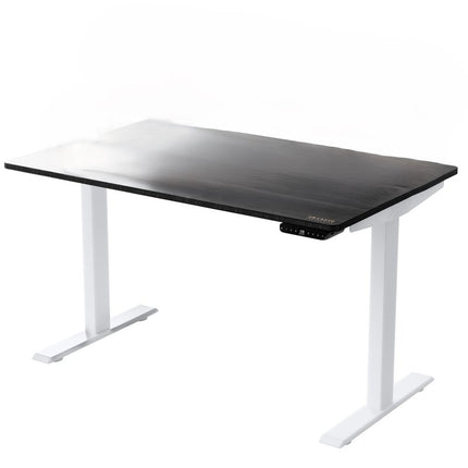 48" Adjustable Black and White Stainless Steel Standing Desk