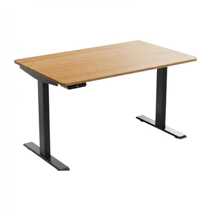 48" Adjustable Brown and Black Standing Desk