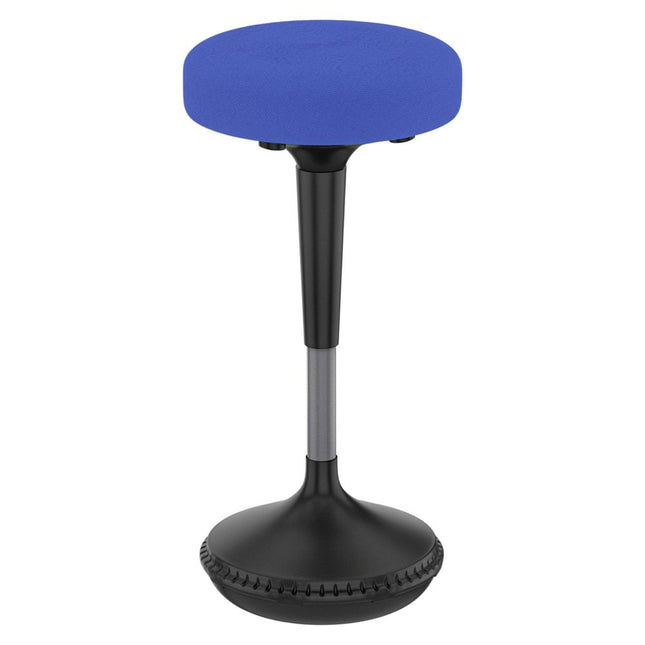 Blue and Black Adjustable Height Swivel Office Chair HomeRoots