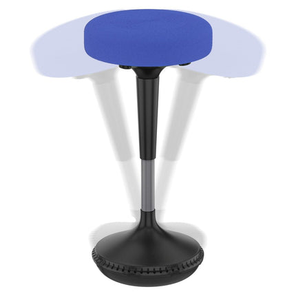 Blue and Black Adjustable Height Swivel Office Chair HomeRoots