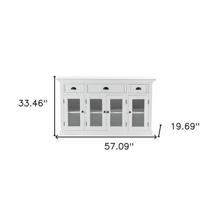 Modern Farmhouse White Buffet Server HomeRoots
