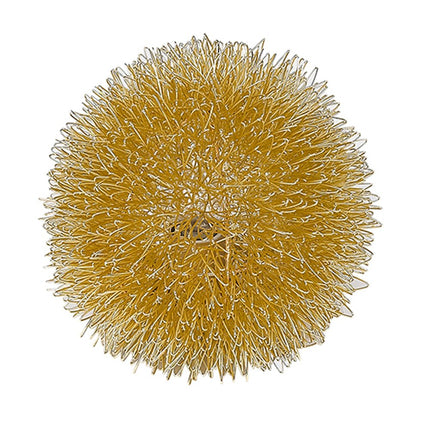 Gold Metal Sunburst Accent Wall Lamp HomeRoots