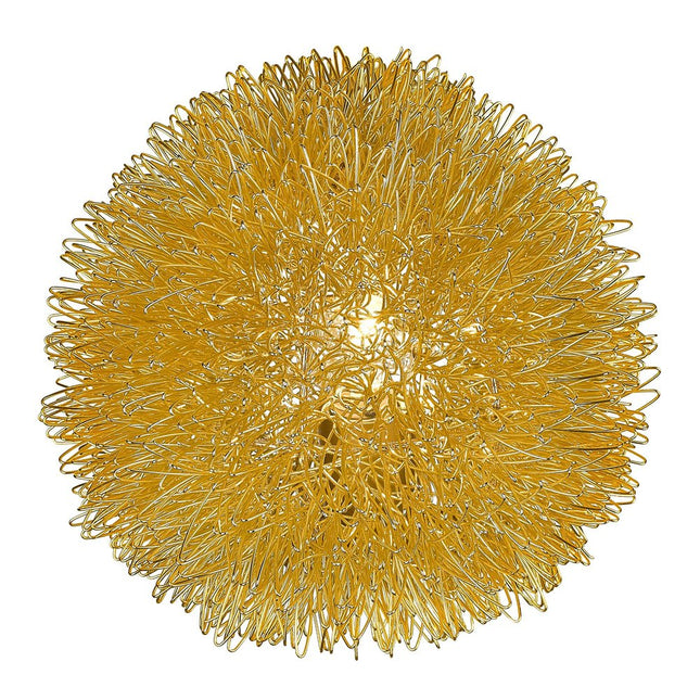 Gold Metal Sunburst Accent Wall Lamp HomeRoots