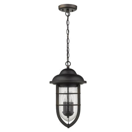 Dylan 3-Light Oil-Rubbed Bronze Hanging Lantern HomeRoots
