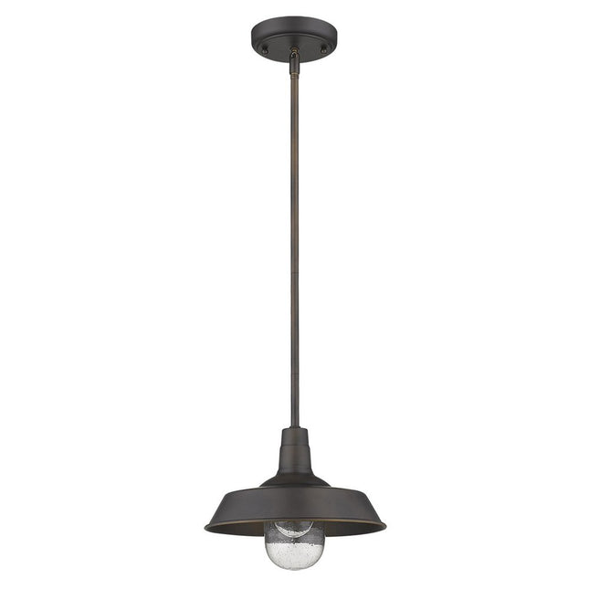 Antique Bronze Shallow Plate Adjustable Pendant Light HomeRoots