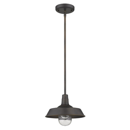 Antique Bronze Shallow Plate Adjustable Pendant Light HomeRoots
