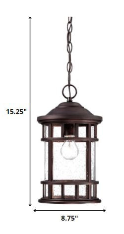 Black Lantern Seeded Metal Dimmable Chandelier With Clear Shades HomeRoots