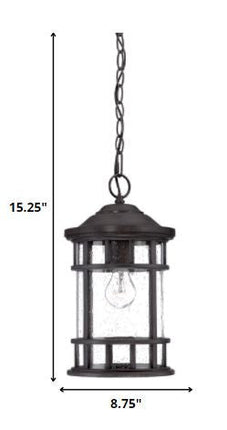 Black Lantern Seeded Metal Dimmable Chandelier With Clear Shades HomeRoots