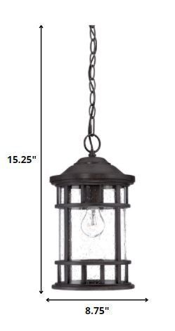 Black Lantern Seeded Metal Dimmable Chandelier With Clear Shades HomeRoots