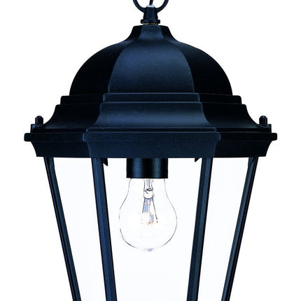 Black Lantern Beveled Metal Dimmable Chandelier With Clear Shades HomeRoots
