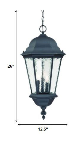 Telfair 3-Light Matte Black Hanging Light HomeRoots