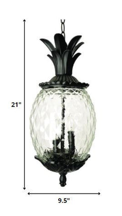 Lanai 3-Light Black Coral Hanging Light HomeRoots