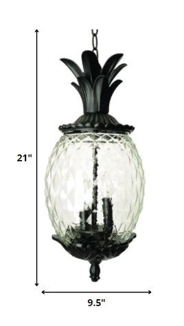 Lanai 3-Light Black Coral Hanging Light HomeRoots