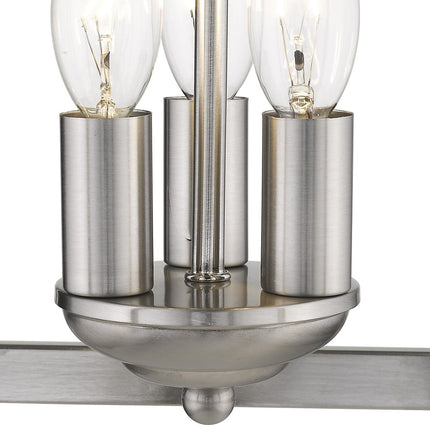 Vintage Silver Metal Tapered Hanging Light HomeRoots