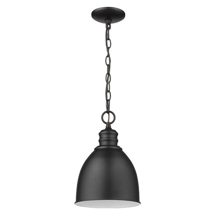 Minimalist Black Metal Pendant Hanging Light HomeRoots