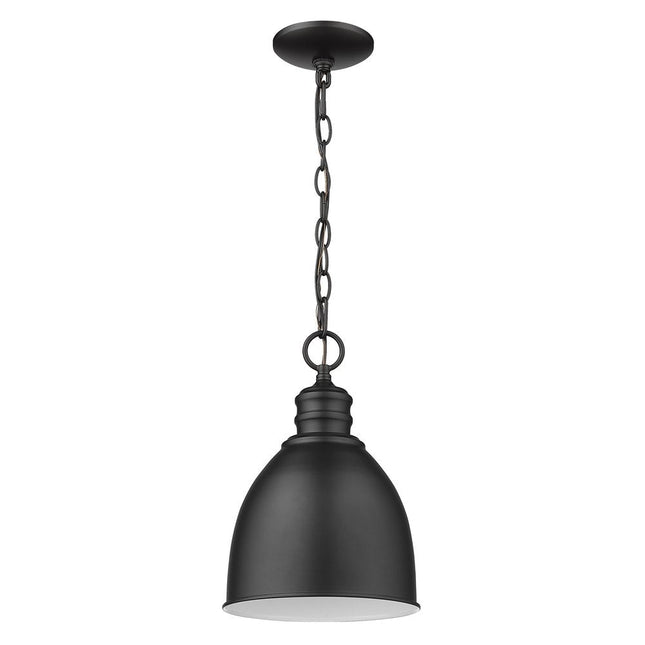 Minimalist Black Metal Pendant Hanging Light HomeRoots