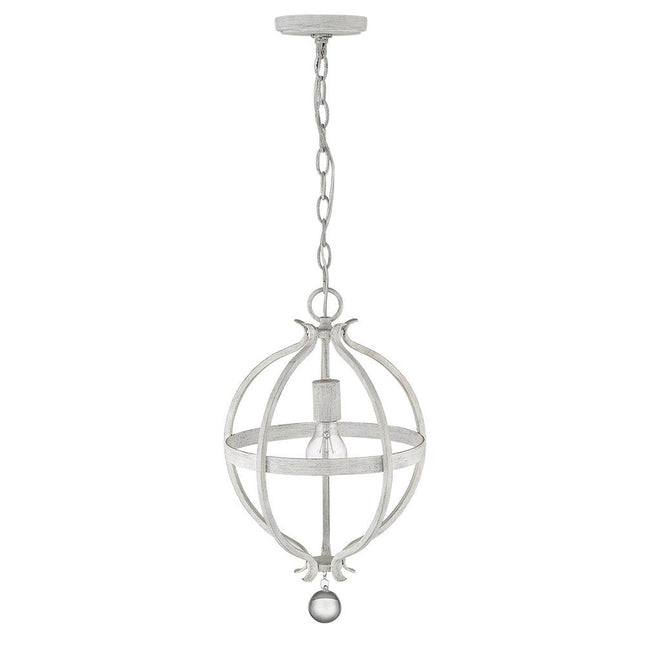 Callie 1-Light Country White Pendant HomeRoots