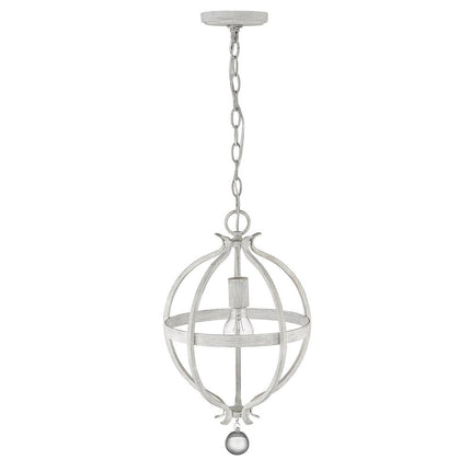 Callie 1-Light Country White Pendant HomeRoots